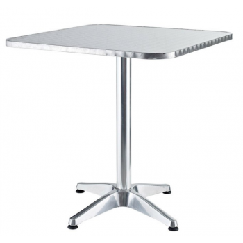 Tavolo quadrato da giardino 60x60 cm in alluminio