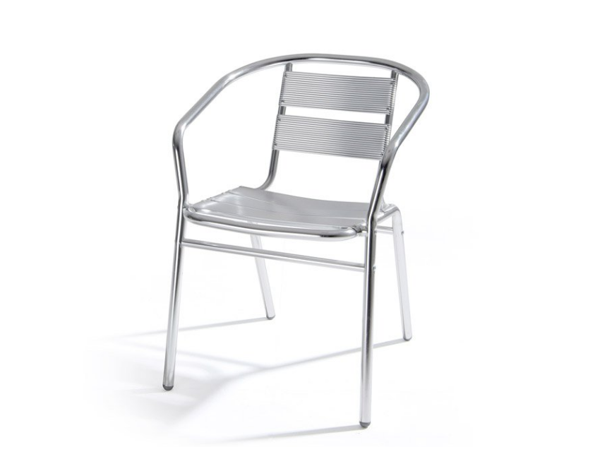 Sedia da giardino in alluminio