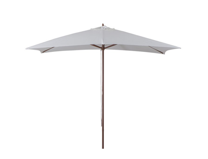 Ombrellone 3x2 m ecru in legno