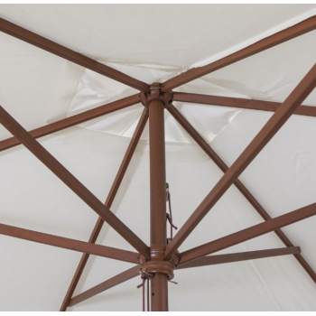 Ombrellone 3x2 m ecru in legno