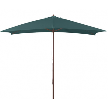 Ombrellone 3x2 m verde in legno