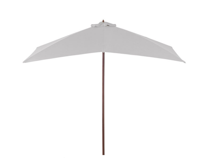 Ombrellone quadrato 4x3 m ecru in legno