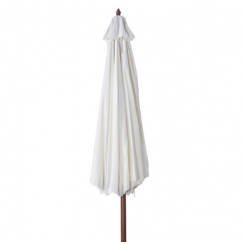 Ombrellone quadrato 4x3 m ecru in legno