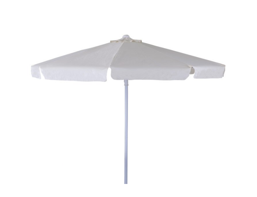 Ombrellone rotondo Ø 3 m ecru in metallo