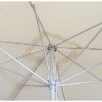 Ombrellone rotondo Ø 3 m ecru in metallo