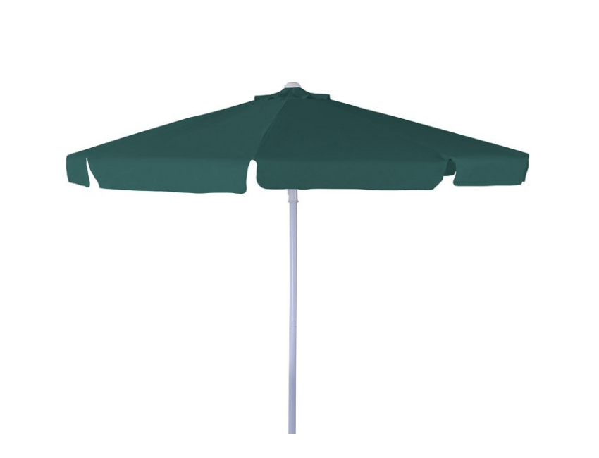 Ombrellone rotondo Ø 3 m verde scuro in metallo
