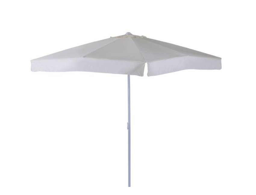 Ombrellone quadrato 3x3 m ecru in metallo