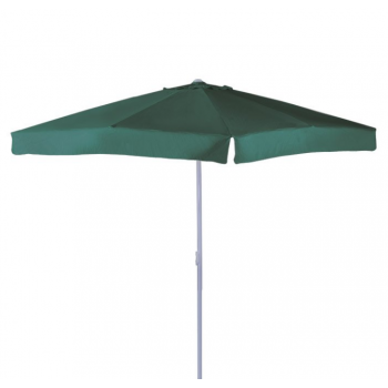 Ombrellone quadrato 3x3 m verde scuro in metallo