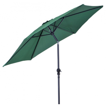 Ombrellone rotondo Ø 270 cm verde scuro in metallo