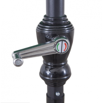 Ombrellone rotondo Ø 270 cm verde scuro in metallo