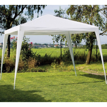 Gazebo PE 4x3 m bianco in metallo
