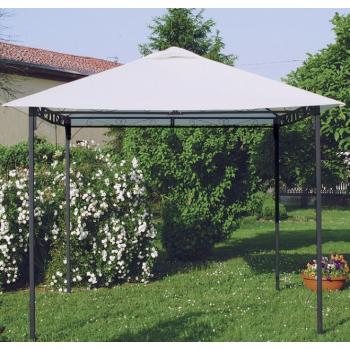 Gazebo Style 3x3 m bianco in metallo