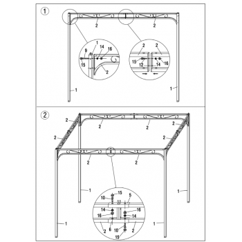 Pavillon Folding 3x2