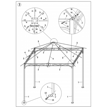 Pavillon Folding 3x2