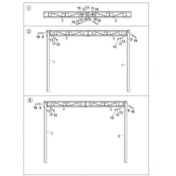 Pavillon Folding 3x2