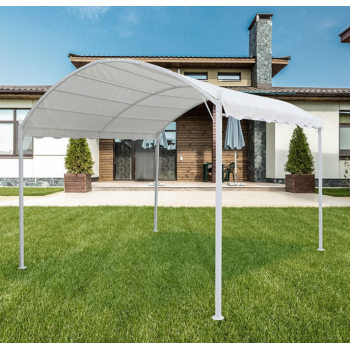 Gazebo Onda 3x3 m Bianco in metallo