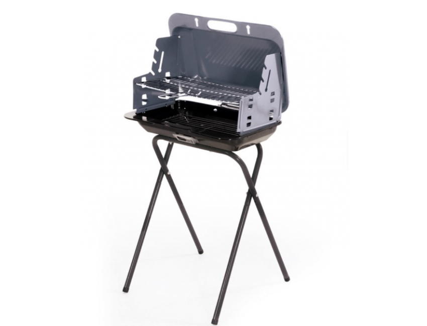 BARBECUE A GAS MOBILETTO CON RUOTE FORNO TERMOMETRO 4 BRUCIATORI PIEZO RACCOGLITORE OLIO 4F DELUXE