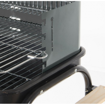 BARBECUE A GAS MOBILETTO CON RUOTE FORNO TERMOMETRO 4 BRUCIATORI PIEZO RACCOGLITORE OLIO 4F DELUXE