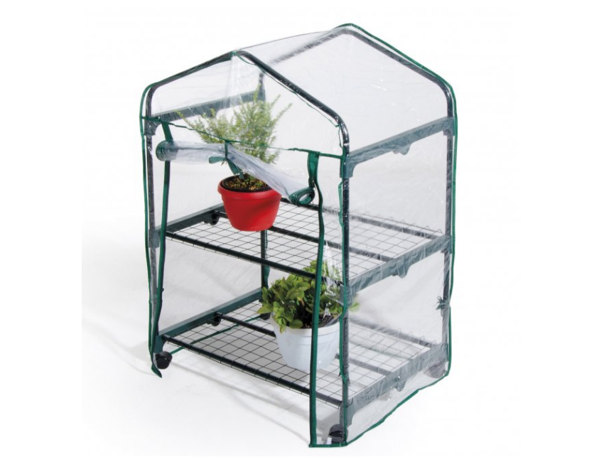 Serra in metallo con ruote e 2 ripani