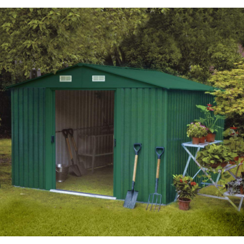 Box casetta in metallo verde