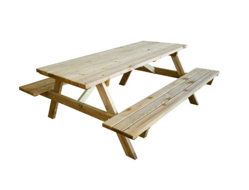 Tavolo Pic Nic con panche in legno impregnato