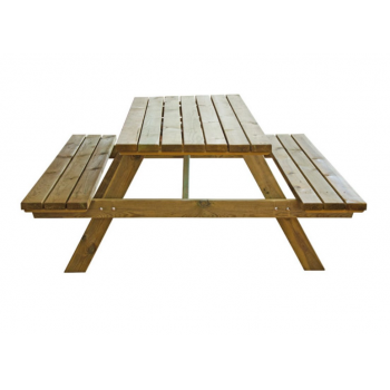Tavolo Pic Nic con panche in legno impregnato