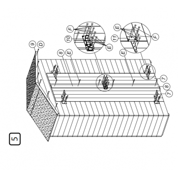 Armadio ripostiglio multiuso 135x61 cm in legno impregnato
