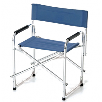 Poltrona Regista pieghevole Blu in alluminio