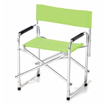 Poltrona Regista pieghevole Verde in alluminio