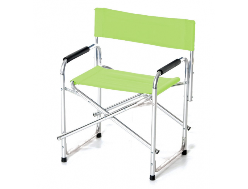 Poltrona Regista pieghevole Verde in alluminio