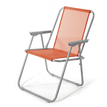 Poltrona Lanzarote pieghevole Arancione in metallo