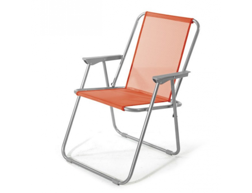 Poltrona Lanzarote pieghevole Arancione in metallo