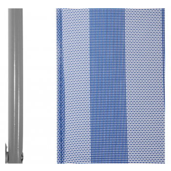 Poltrona Lanzarote pieghevole Blu in metallo