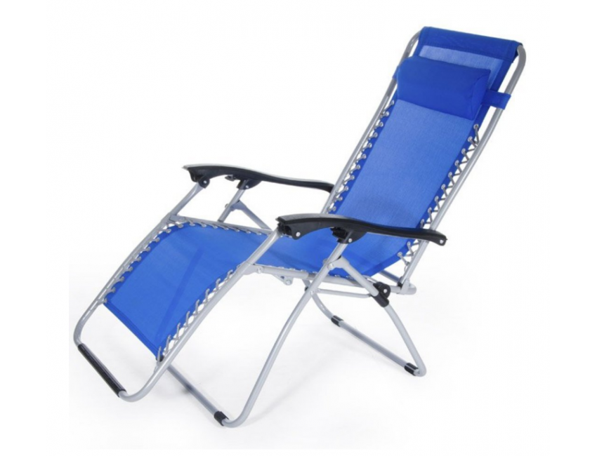 Poltrona sdraio Ibiza Blu in metallo