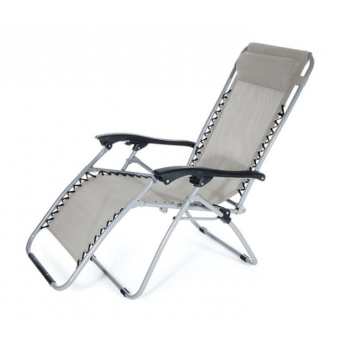 Poltrona sdraio Ibiza Grigio in metallo