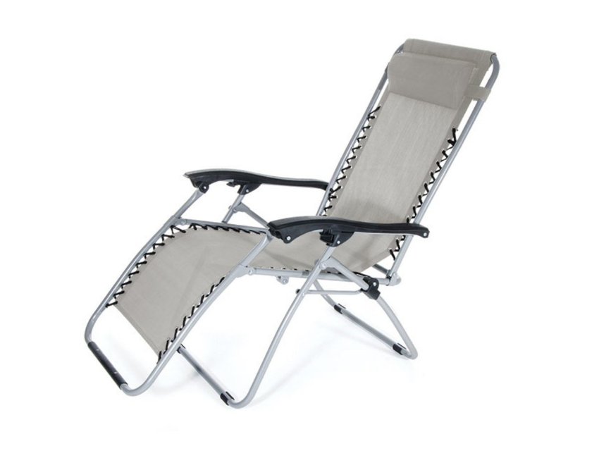 Poltrona sdraio Ibiza Grigio in metallo