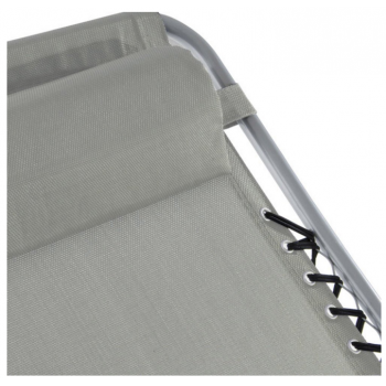 Poltrona sdraio Ibiza Grigio in metallo