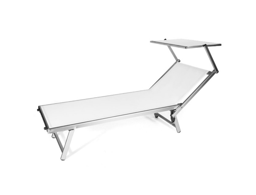 Lettino Rimini Bianco in metallo