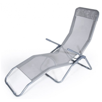 Lettino Riccione Grigio in metallo