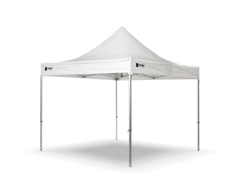 Gazebo Tecniko 3x3 m bianco in alluminio