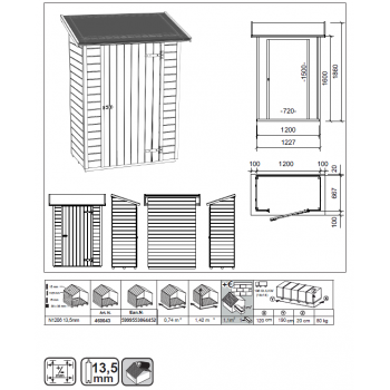 Casetta Londra Blockhouse in legno