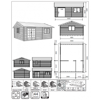 Casetta Londra Blockhouse in legno