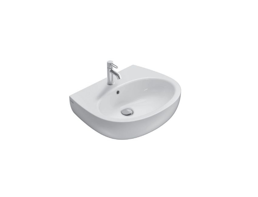 Globo Lavabo sospeso 65x52 cm in Vitreous China Grace GL-GR065.BI