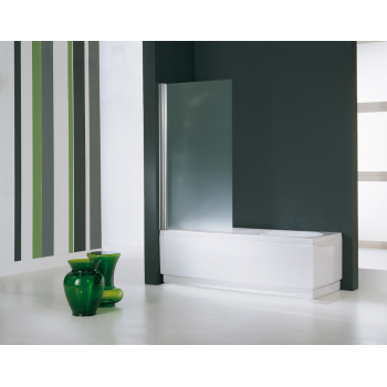 Novellini parete sopravasca Kuadra 3V con un'anta fissa ed una girevole a 180°