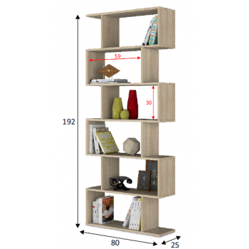 Settimino 45 cm bianco frassinato