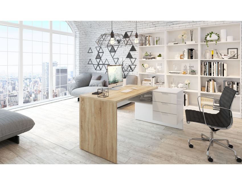 Settimino 45 cm bianco frassinato