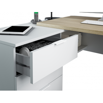 Settimino 45 cm bianco frassinato