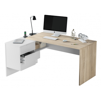 Settimino 45 cm bianco frassinato