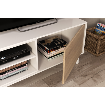 Settimino 45 cm bianco frassinato