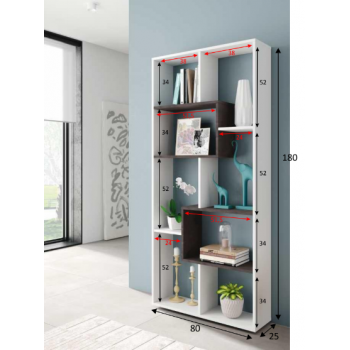 Settimino 45 cm bianco frassinato